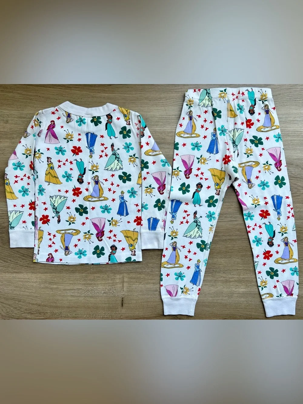 Hanna Andersson 100% Organic Cotton Disney Princess Pajama Set, Size 4